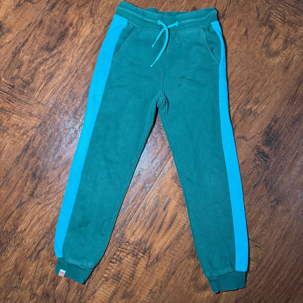 Lego X Target Unisex‎ Youth Small Green & Blue Side Stripe Jogger Sweatpants